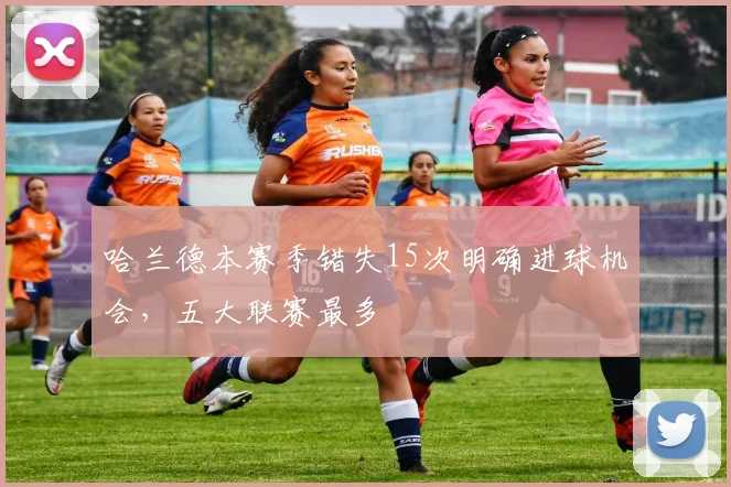 哈兰德本赛季错失15次明确进球机会，五大联赛最多